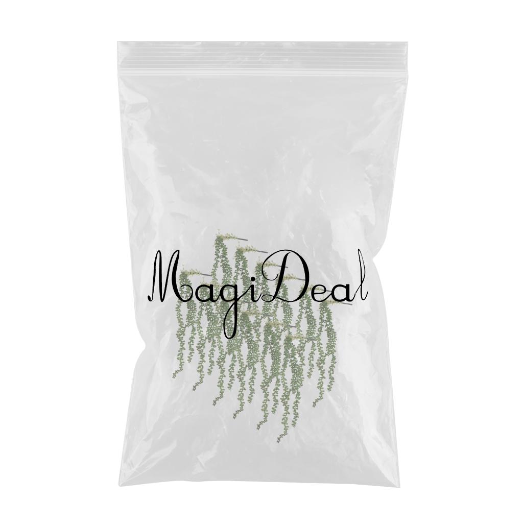 12x Artificial Flower String of Pearls Wall Hanging Succulents Plants Green