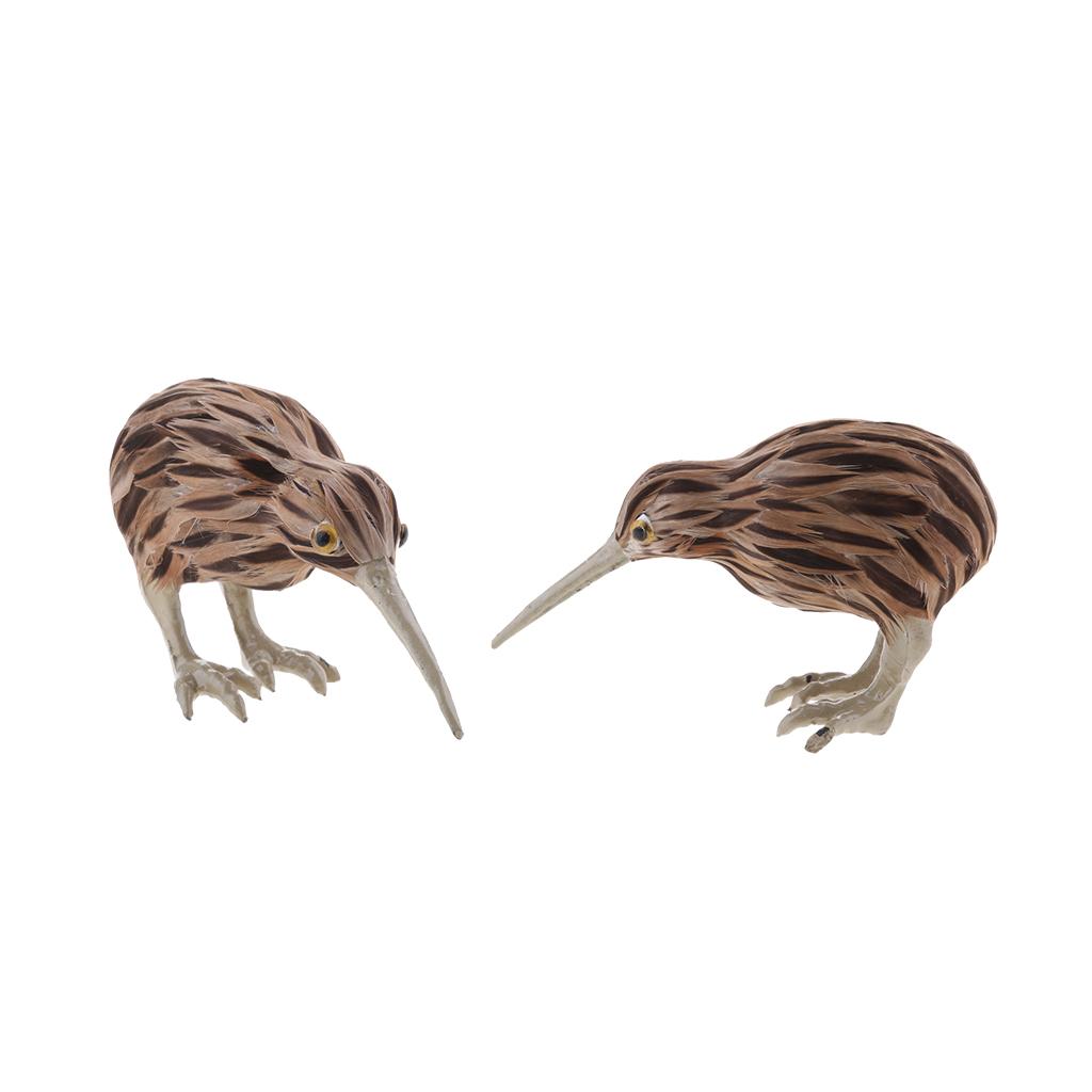2Pcs Simulated Bird Vivid Garden Home Decor Prop Ornament without tail