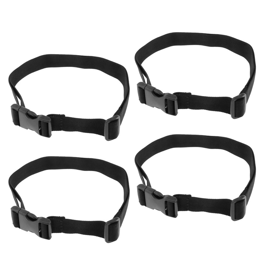4pieces Heavy Duty Quick-Release Webbing Waist Belt with Buckle Width 2.5cm