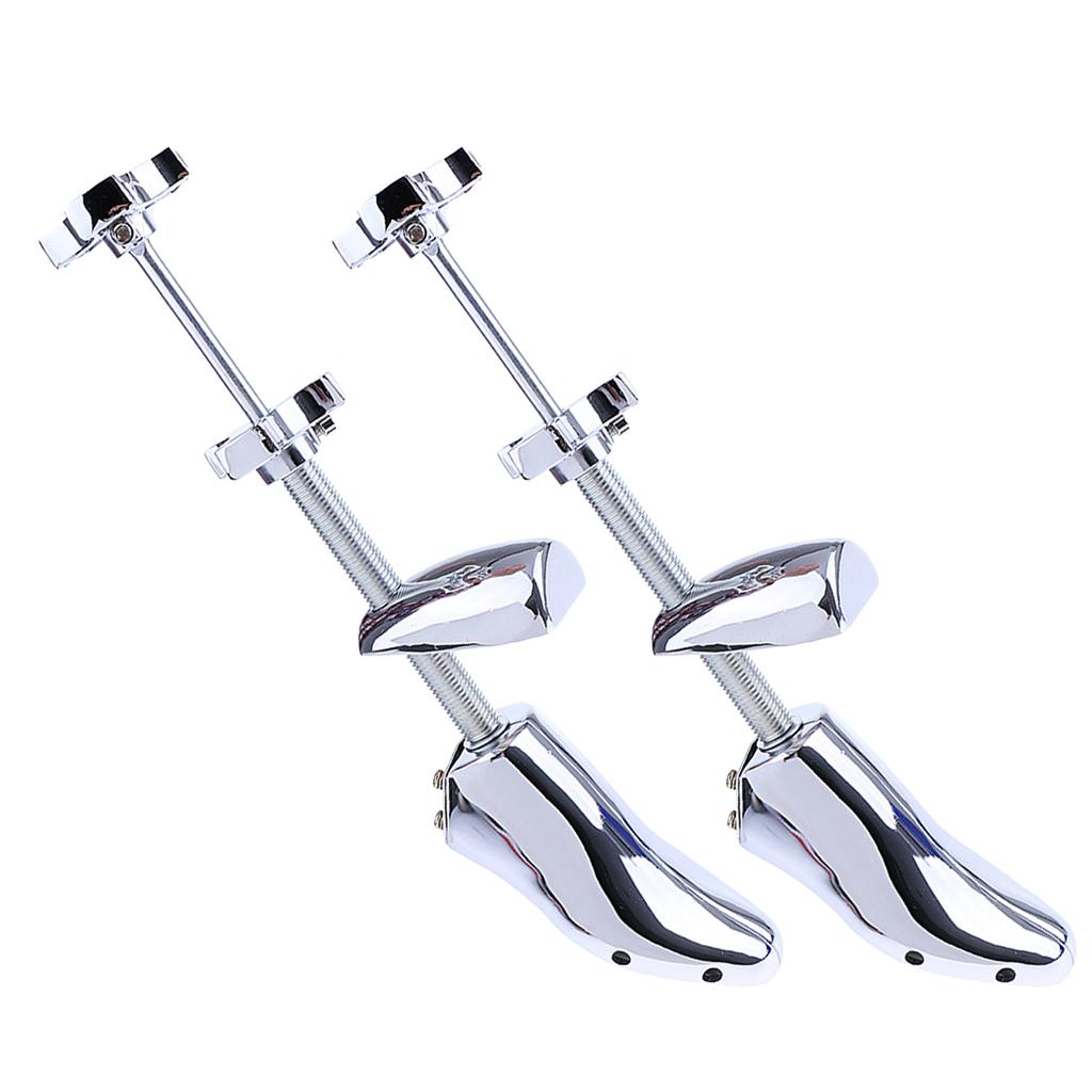 2pieces Adjustable Shoe Stretcher Metal Footwear Extender (EU 39-46)