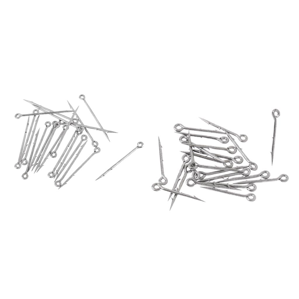 40Pcs High-carbon Steel Sea Fishing Worm Hooks Fishhook Live Bait Hooks