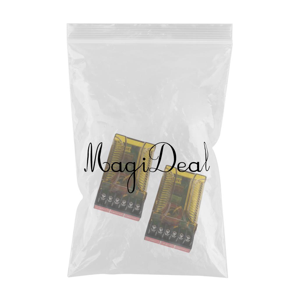 2Pieces 120W 2 Way High-Low Speaker Frequency Divider Crossover Filter