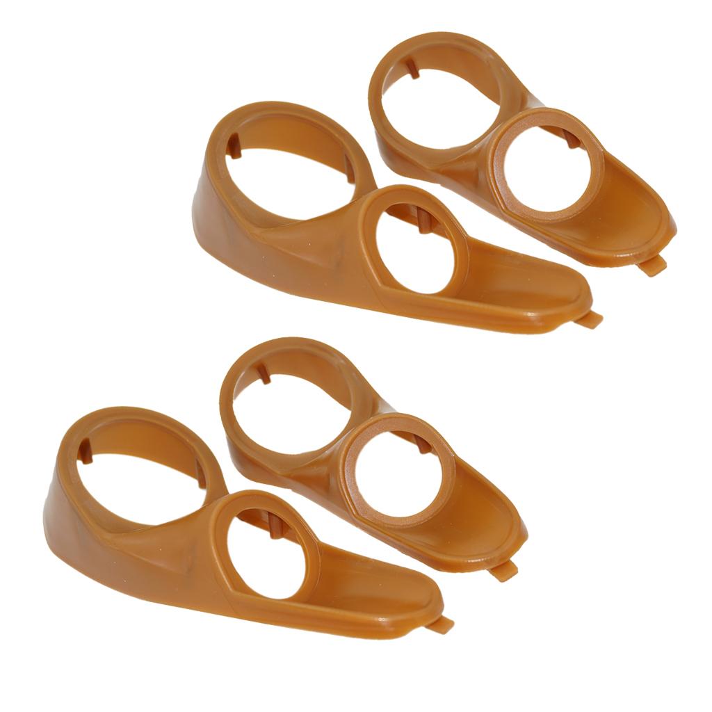 2Pair 3 Way Loudspeaker Module Coaxial Car Speakers Gasket Brown Plastic
