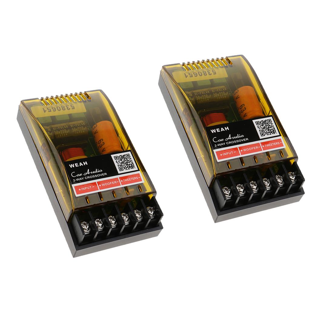 2Pieces 2Way Speaker Frequency Divider Aplifier Crossover Filters Board