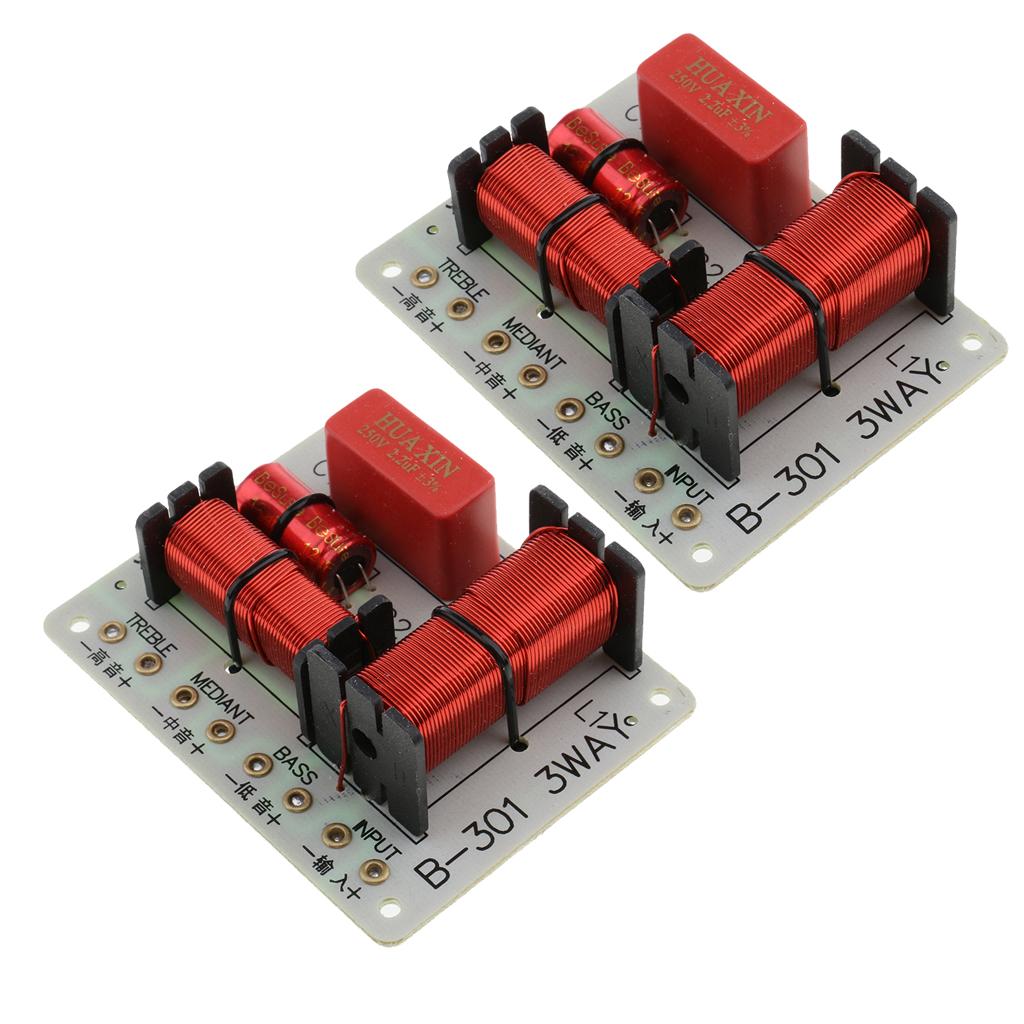 2Pieces 150W 3 Way Frequency Divider Speaker Crossover Filters Board