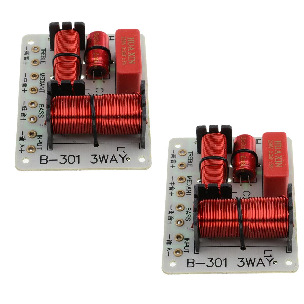2Pieces 150W 3 Way Frequency Divider Speaker Crossover Filters Board