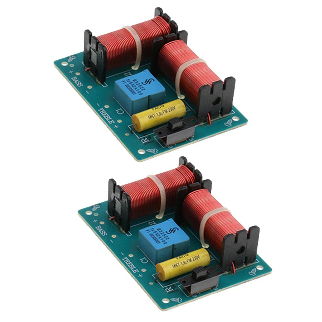 2Pieces 80W High-Low 2 Way HiFi Speaker Frequency Divider Crossover Filters