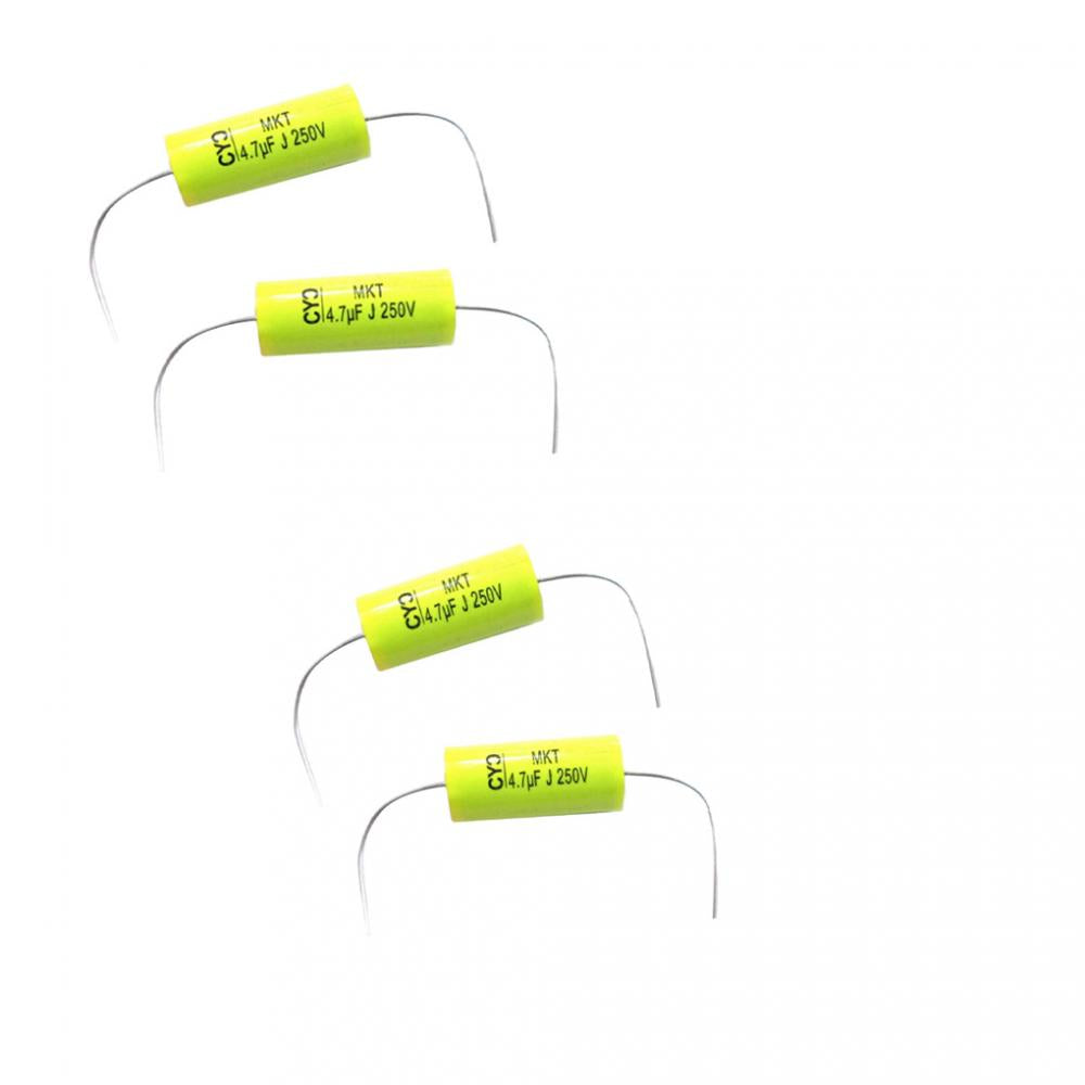 4Pieces 250V 4.7uF Audio Speaker Divider Crossover Non-Polarity Capacitor