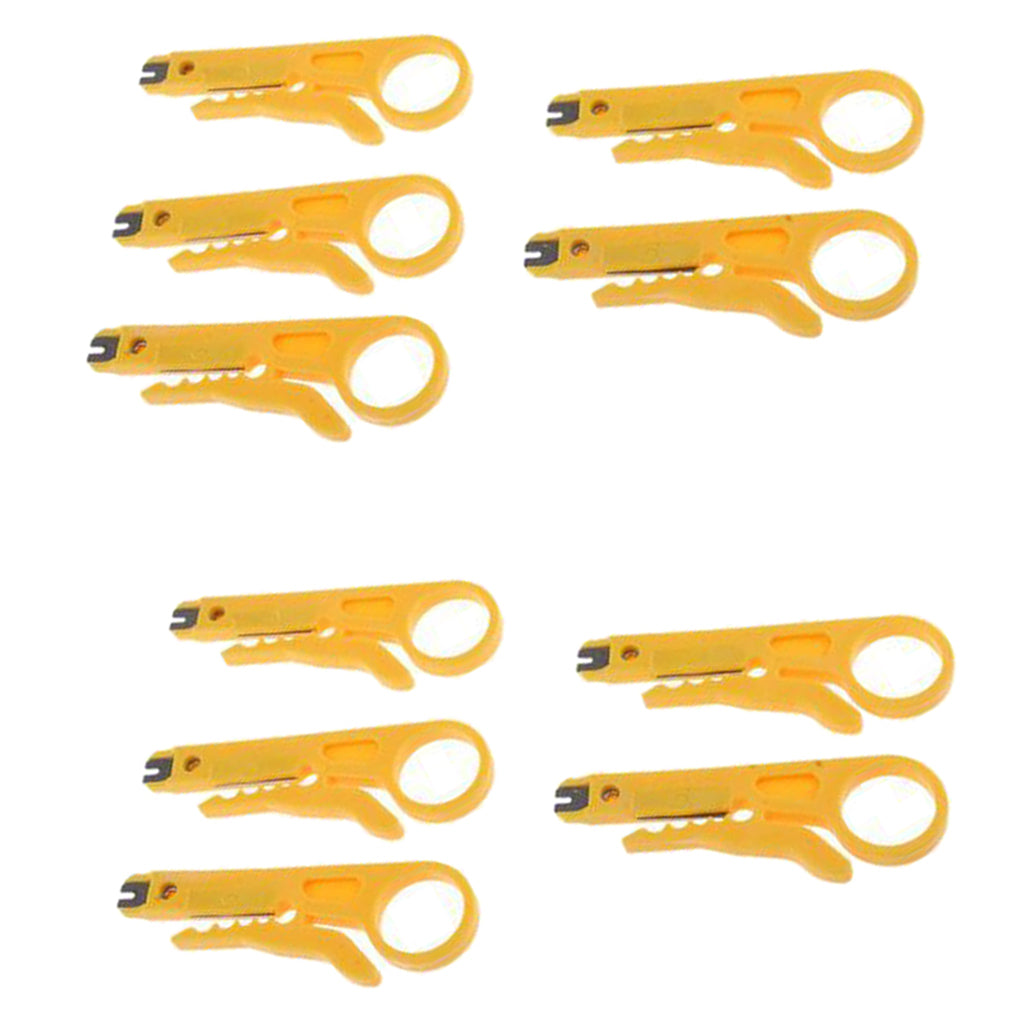 10Pieces Wire Cutter Cutting Tool Stripper for Coaxial Cable MT-2017