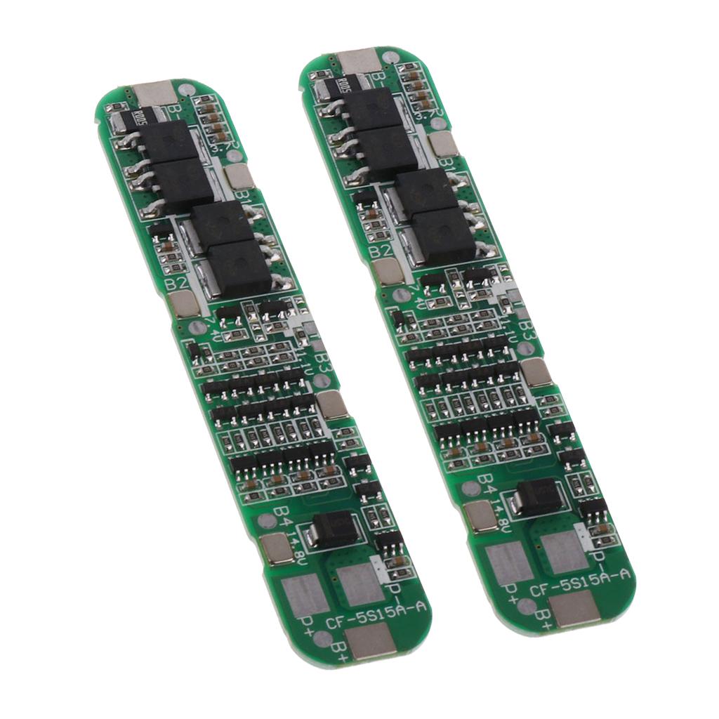 2Piece 5 Series BMS PCB Protection Board For 18650 Lithium Battery