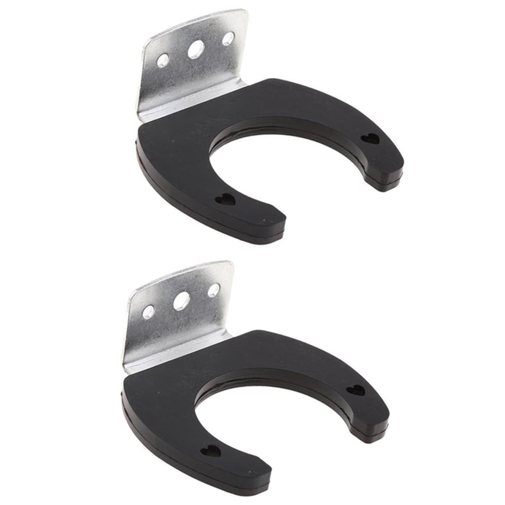 2Pieces Universal Wired Microphone Holders Wall Hook Stands Hanger