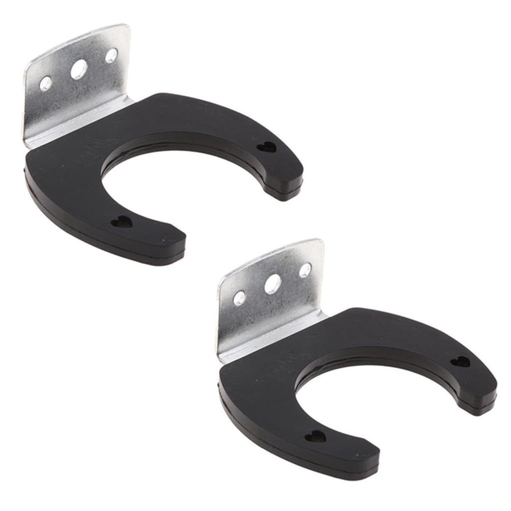 2Pieces Universal Wired Microphone Holders Wall Hook Stands Hanger