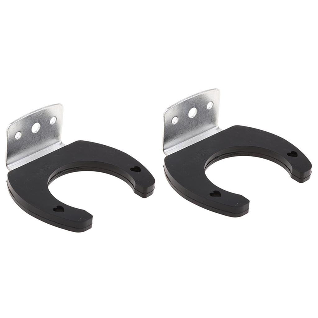 2Pieces Universal Wired Microphone Holders Wall Hook Stands Hanger