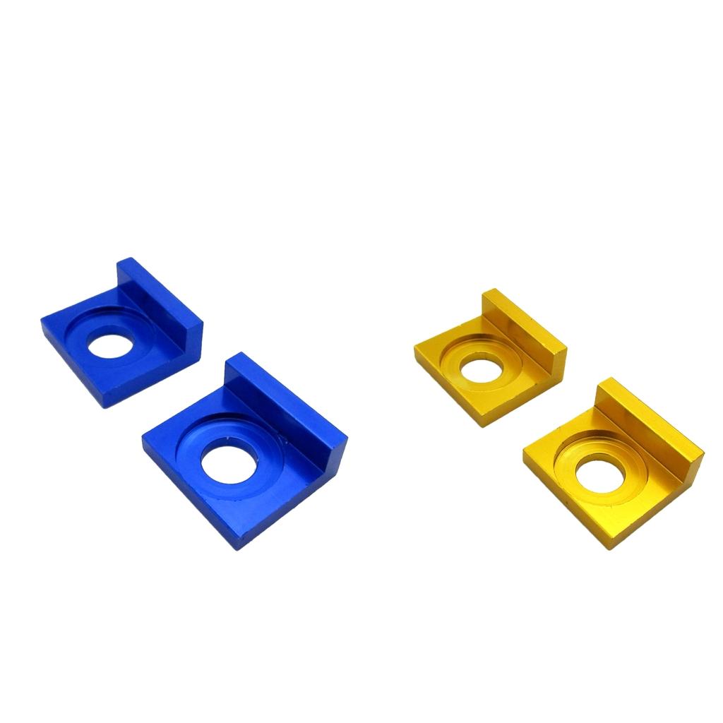 15mm Chain Adjuster Tensioner Block for Dirt Bike Motorcycle Gold & Blue