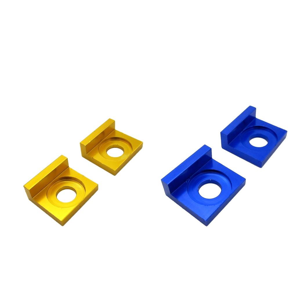 15mm Chain Adjuster Tensioner Block for Dirt Bike Motorcycle Gold & Blue