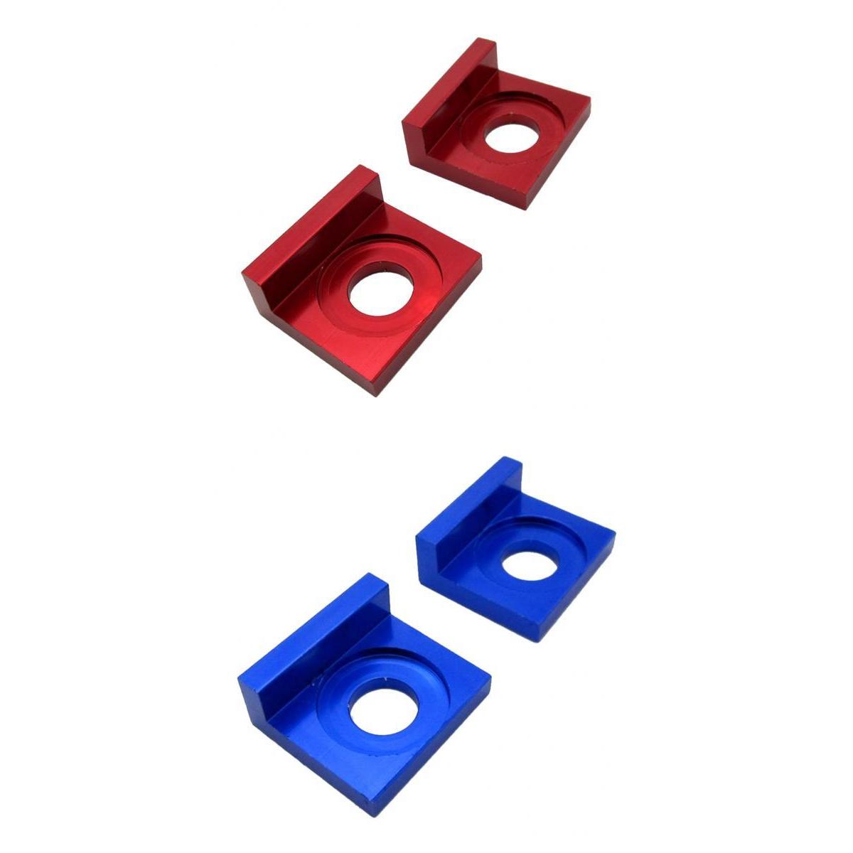 15mm Chain Adjuster Tensioner Block for Dirt Bike Motorcycle Blue & Red