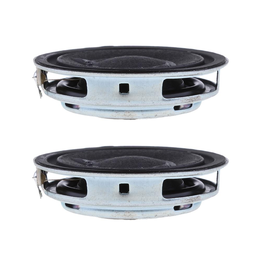 2x 43mm 3Ohm 3W Full Range Audio Speaker Round Ultrathin Loudspeaker 16 Coil