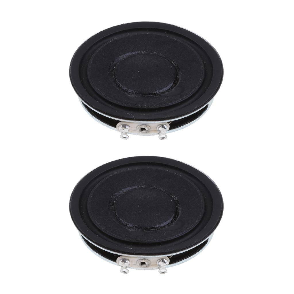 2x 43mm 3Ohm 3W Full Range Audio Speaker Round Ultrathin Loudspeaker 16 Coil