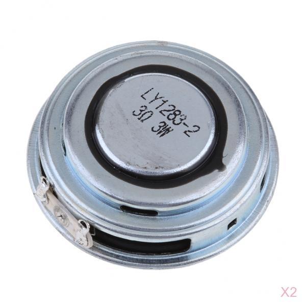 2x 43mm 3Ohm 3W Full Range Audio Speaker Round Ultrathin Loudspeaker 16 Coil