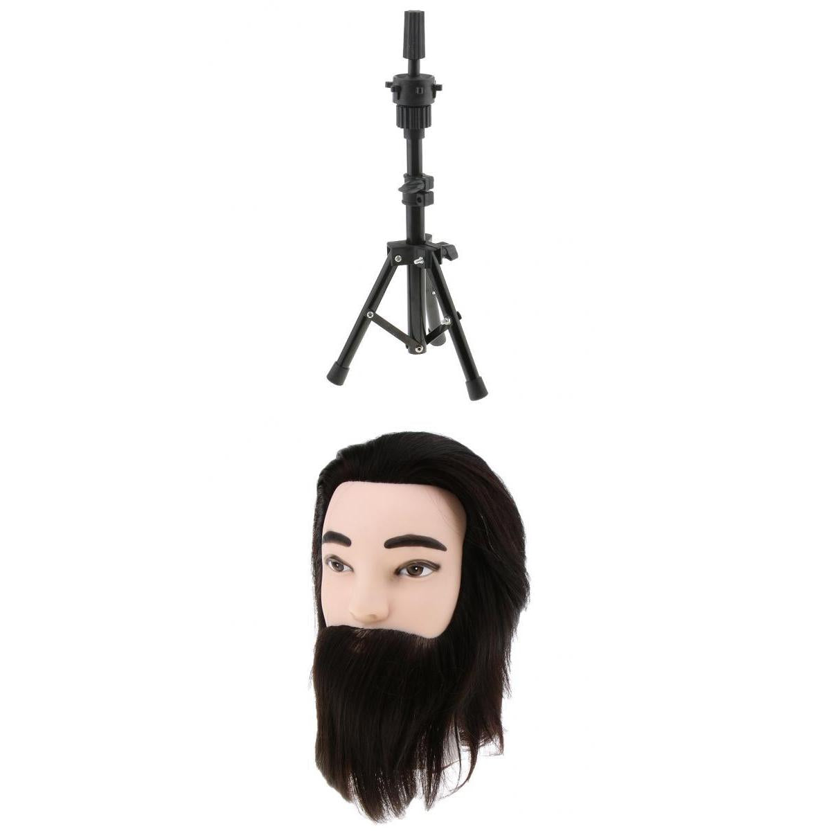 12 Human Hair Styling Hairdressing Practice Head Training Mannequin & Stand"