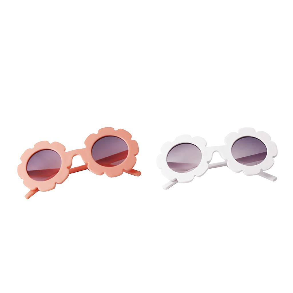 2Pcs Toddler Sun Flower Kids Baby Boy Girl Soft Plastic UV400 Sunglasses