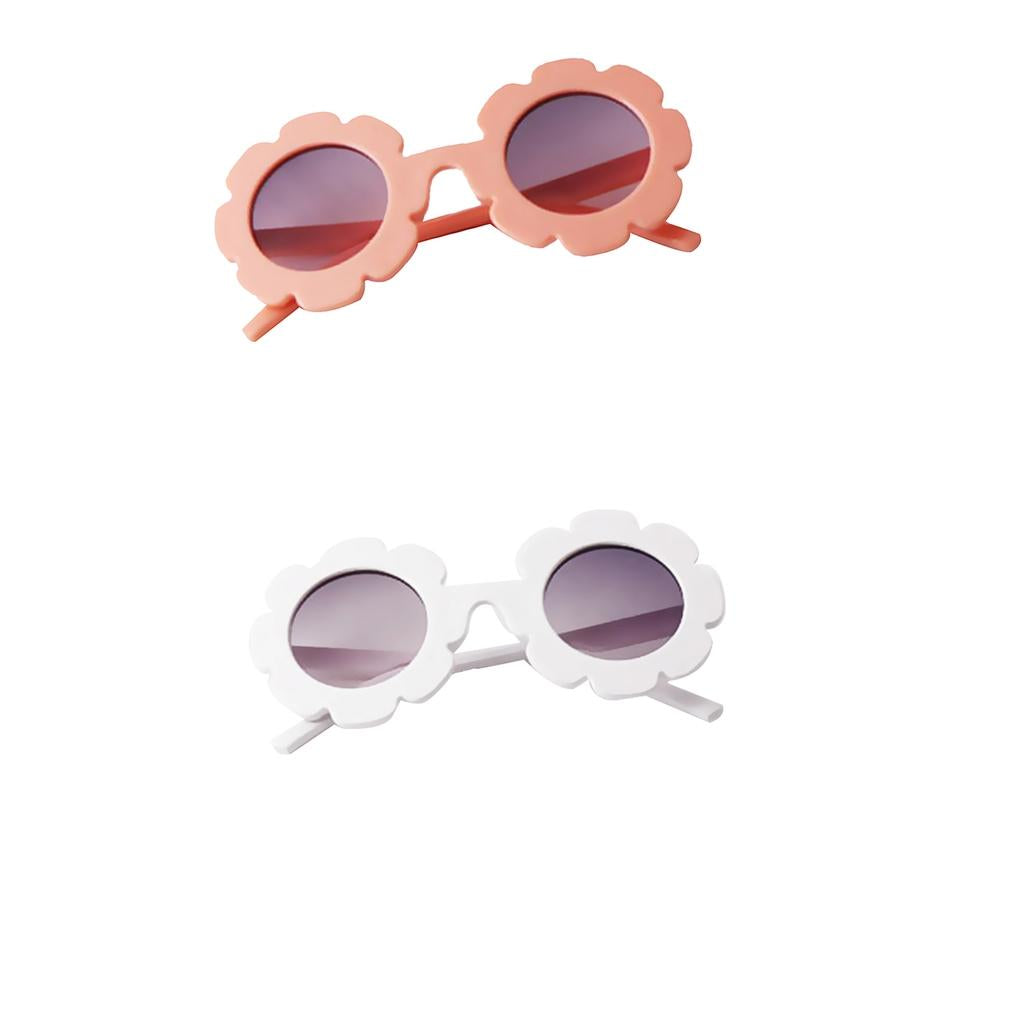 2Pcs Toddler Sun Flower Kids Baby Boy Girl Soft Plastic UV400 Sunglasses