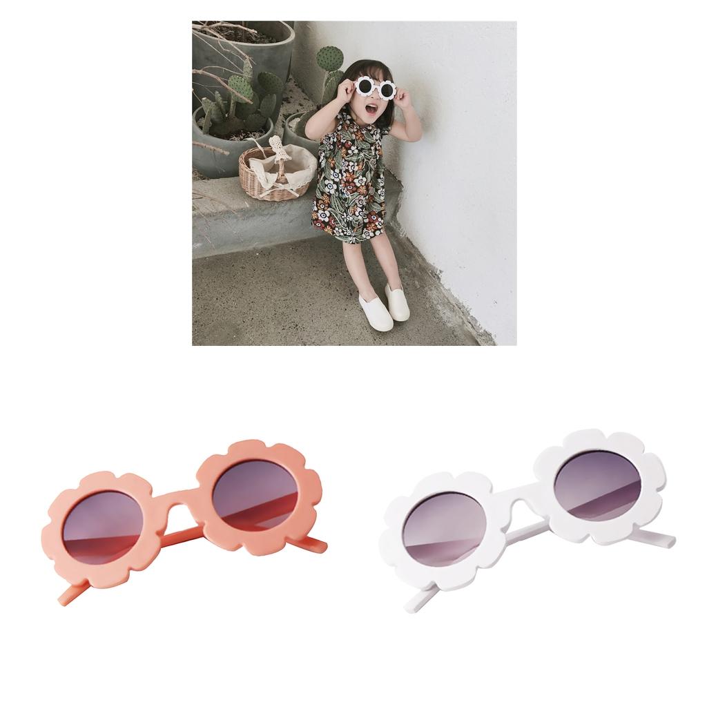 2Pcs Toddler Sun Flower Kids Baby Boy Girl Soft Plastic UV400 Sunglasses