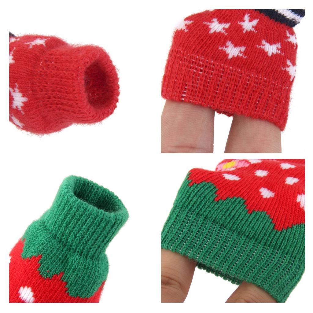 4 Pairs New Puppy Dog Cute Cartoon Non-Slip Socks Pet Slippers Size S and M