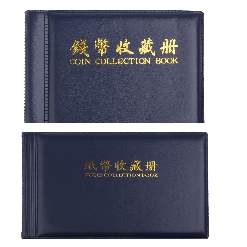 2 Pieces Penny Money Pocket Storage Coin Album Collection 60 Holders