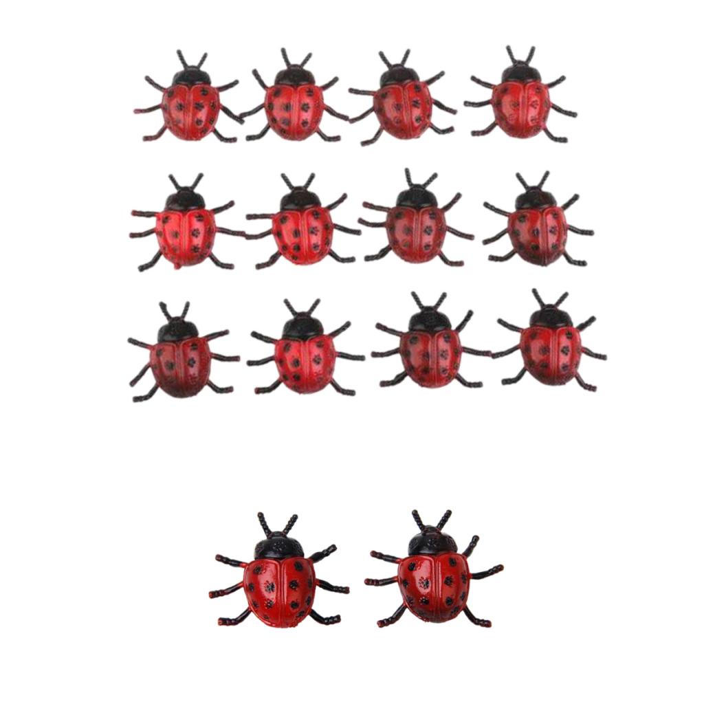 14pcs Plastic Artificial Beetle Insect Model Toy