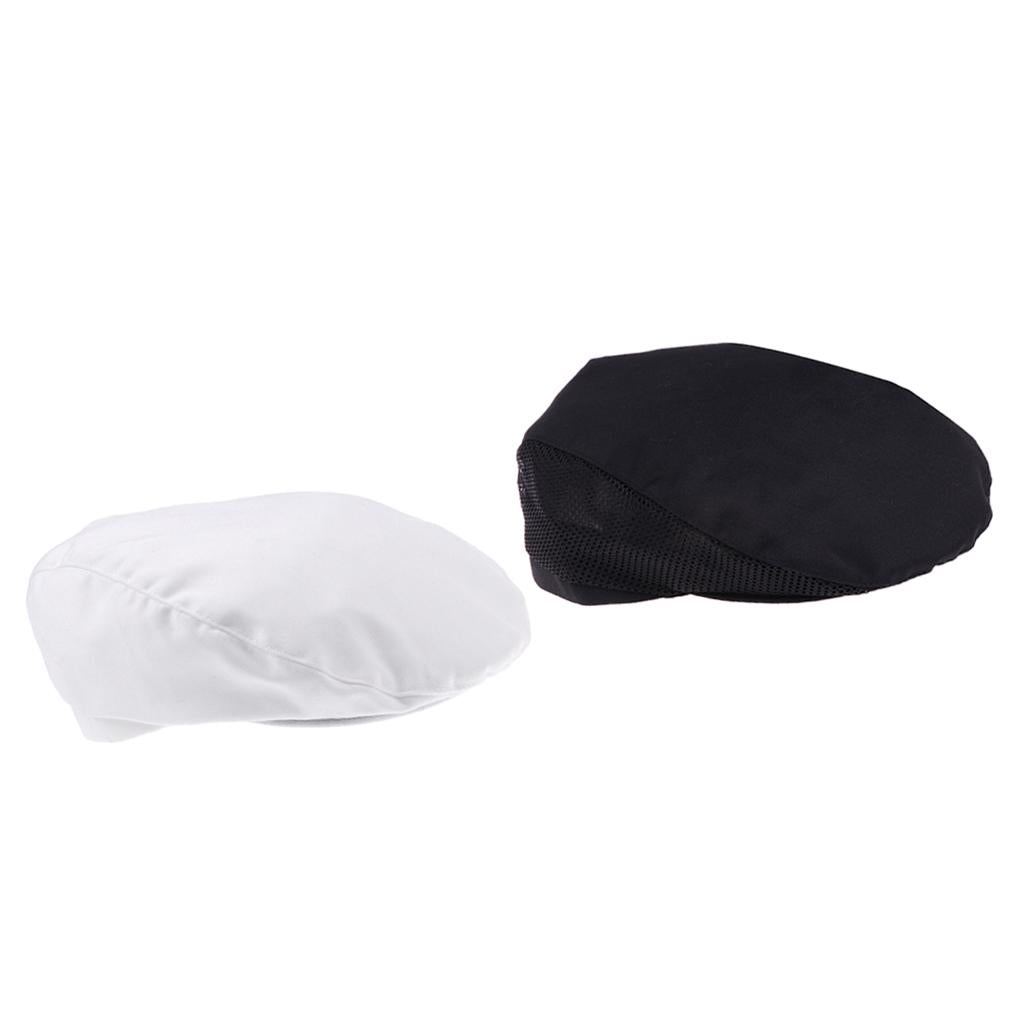 Baker and White Cap Cotton Bakery Hat Professional Catering Chef Cap