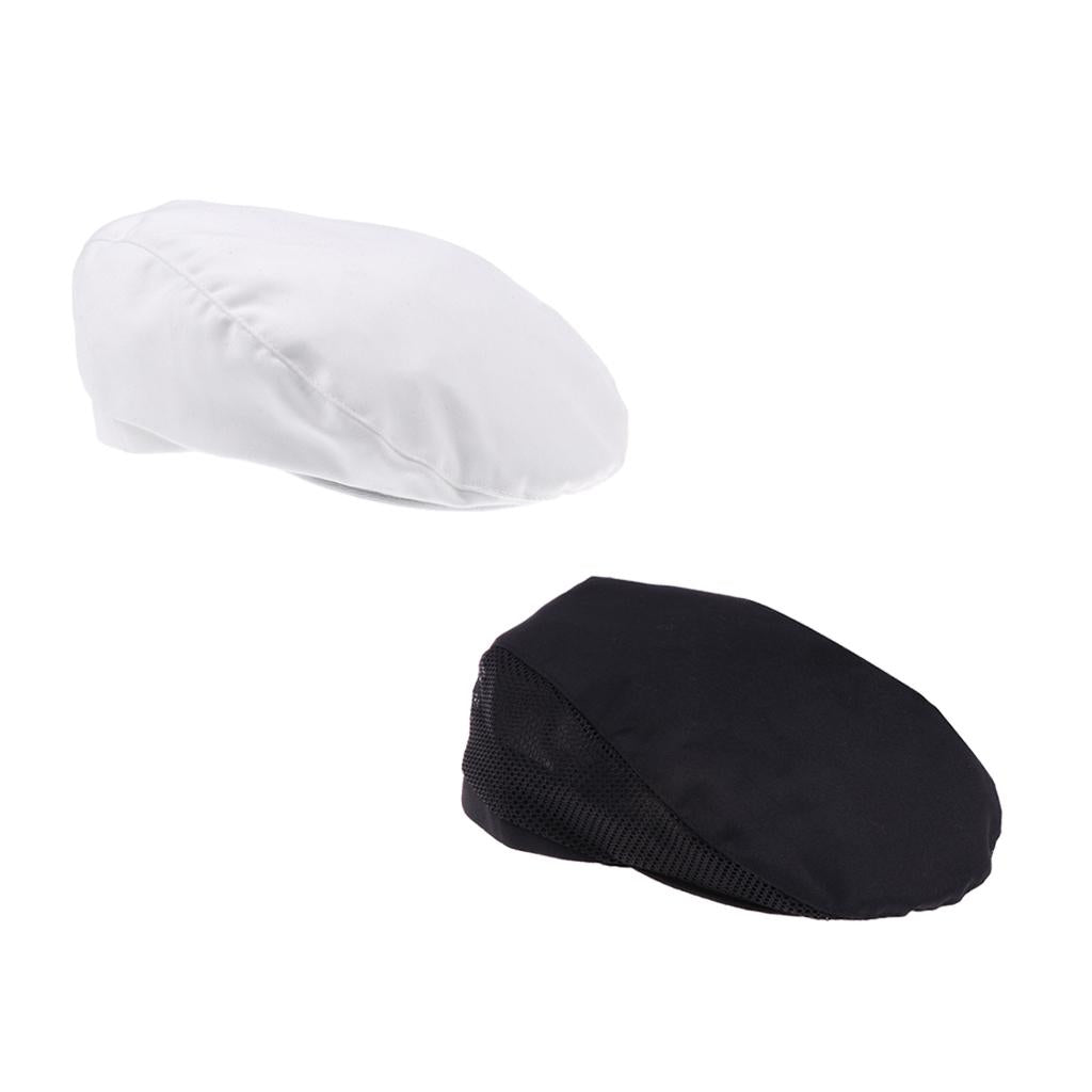 Baker and White Cap Cotton Bakery Hat Professional Catering Chef Cap