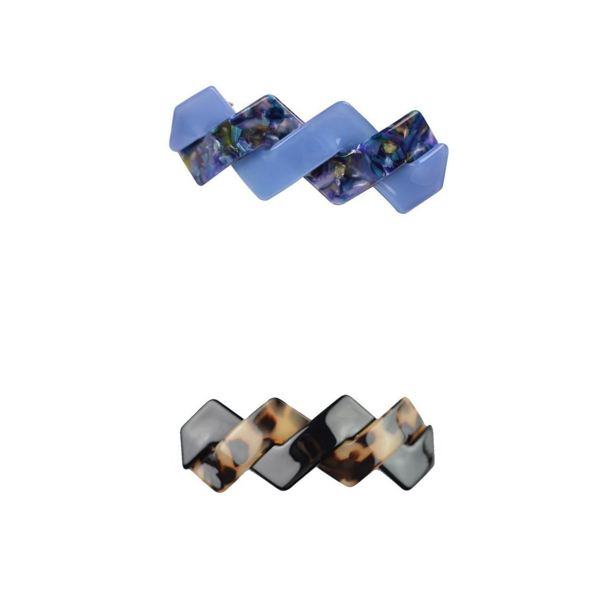 2 Pieces Women Girls Geometric Hair Spring Clips Barrette Hair Accessories