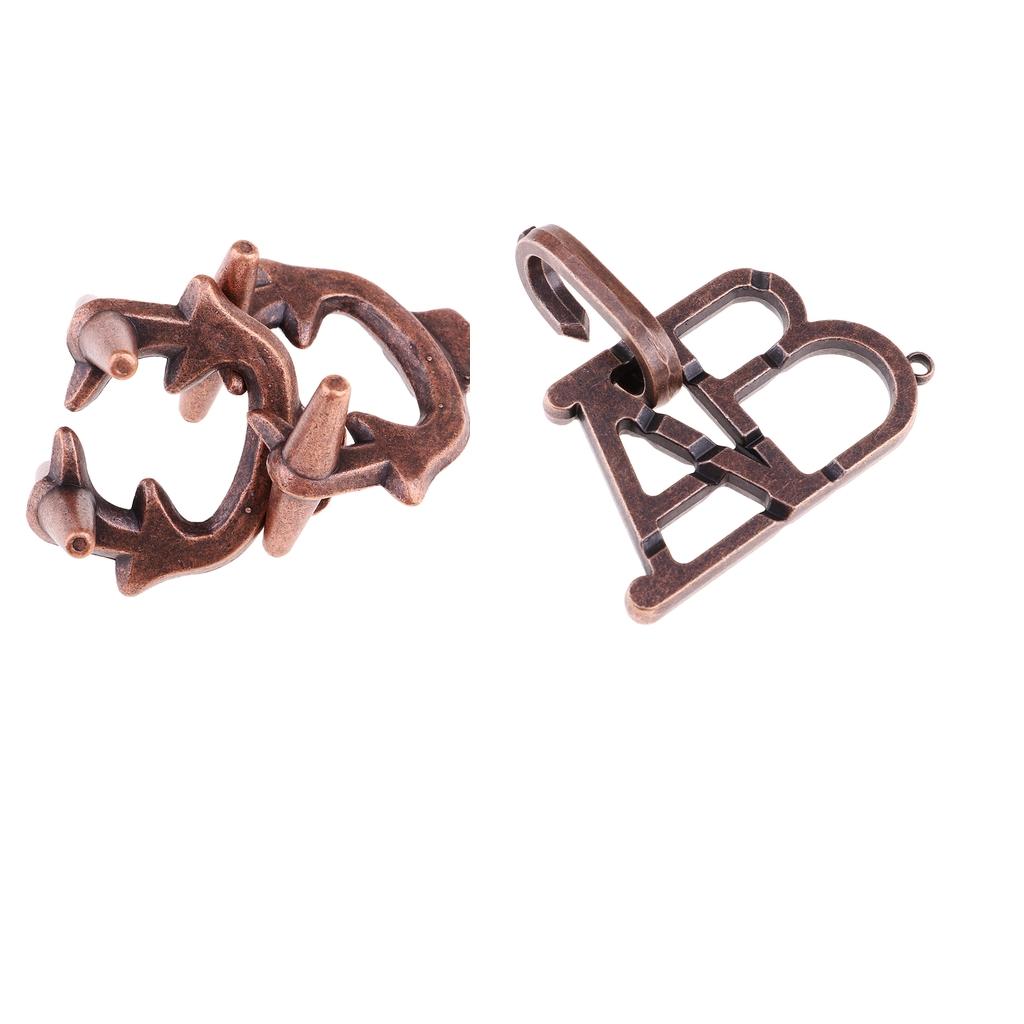 Classic Metal Unlock Ring Game Brain Teaser Puzzle for Adults Children Toy