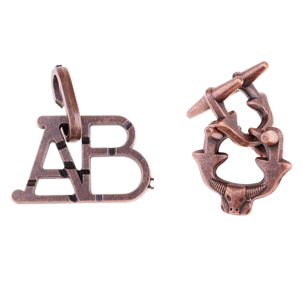 Classic Metal Unlock Ring Game Brain Teaser Puzzle for Adults Children Toy