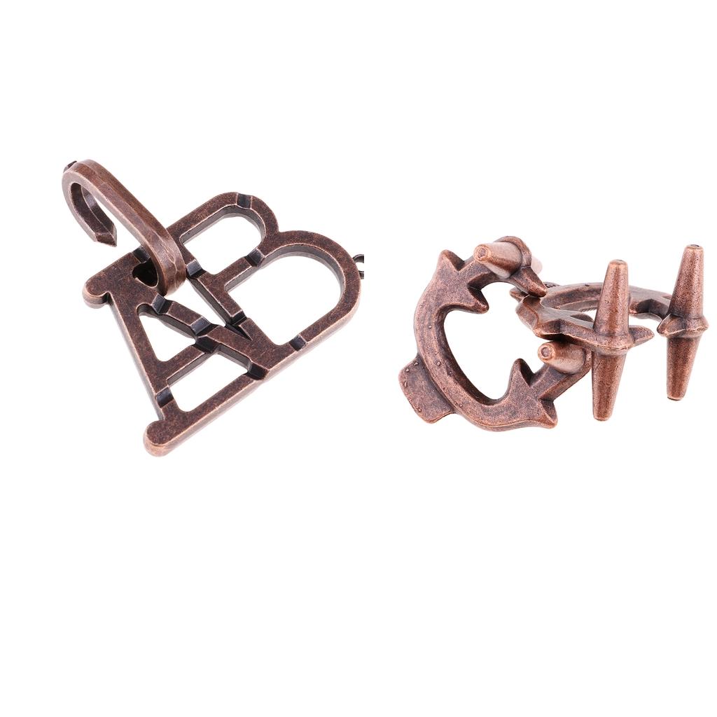 Classic Metal Unlock Ring Game Brain Teaser Puzzle for Adults Children Toy