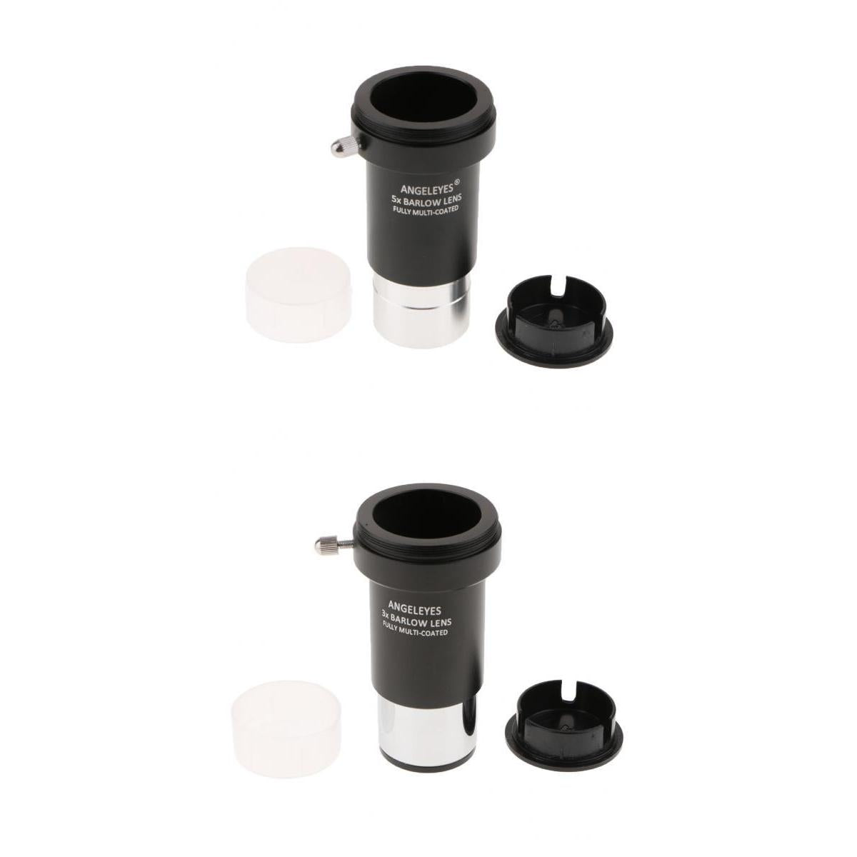 5X + 3X Barlow Lens Telescope Eyepiece Astronomy Photography for Celestron