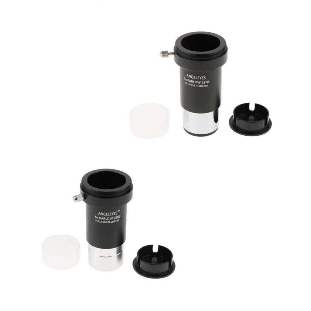 5X + 3X Barlow Lens Telescope Eyepiece Astronomy Photography for Celestron