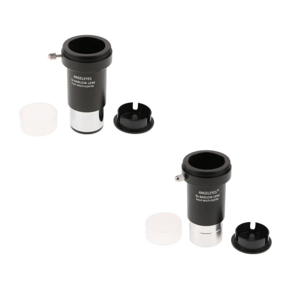 5X + 3X Barlow Lens Telescope Eyepiece Astronomy Photography for Celestron