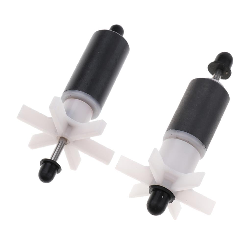 Ceramics Filter Replacement Impeller Spare Rotor Aquarium Parts 2 Pieces