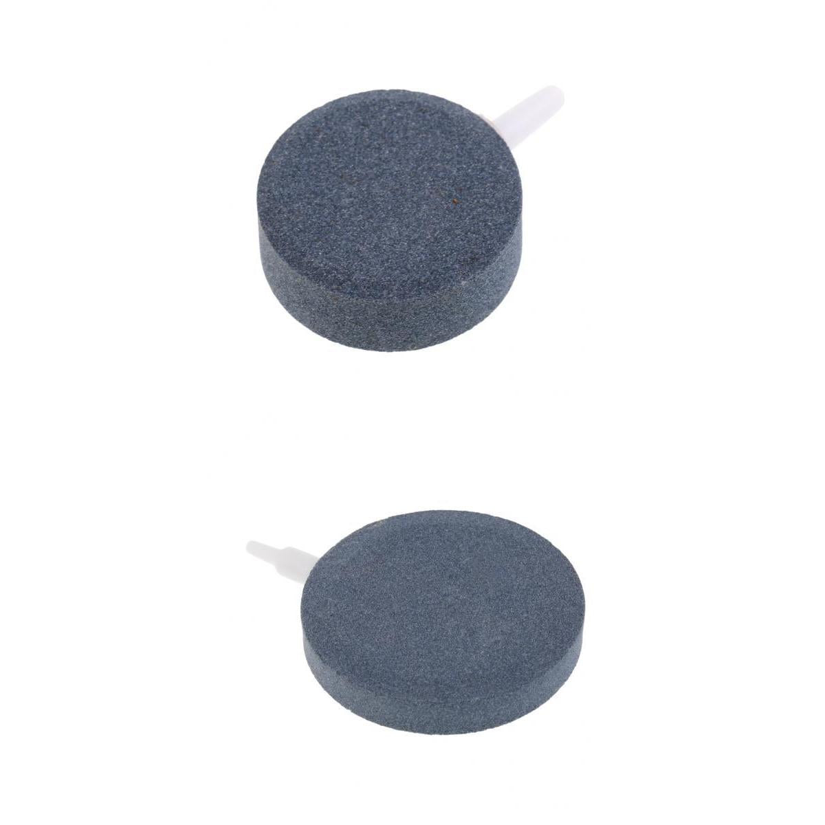 2x 40/80mm Ceramic Round Air Stone Bubble Aquarium Fish Tank Oxygen Pumps