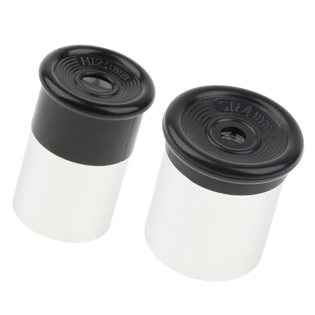 2 x SR4mm+H12.5mm Focal Length Telescope Eyepiece Lens 0.965 for Astronomy"