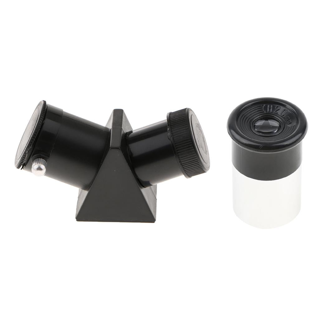 0.965 Telescope Erecting Prism Diagonal Adapter 45 Degree + H20mm Eyepiece"
