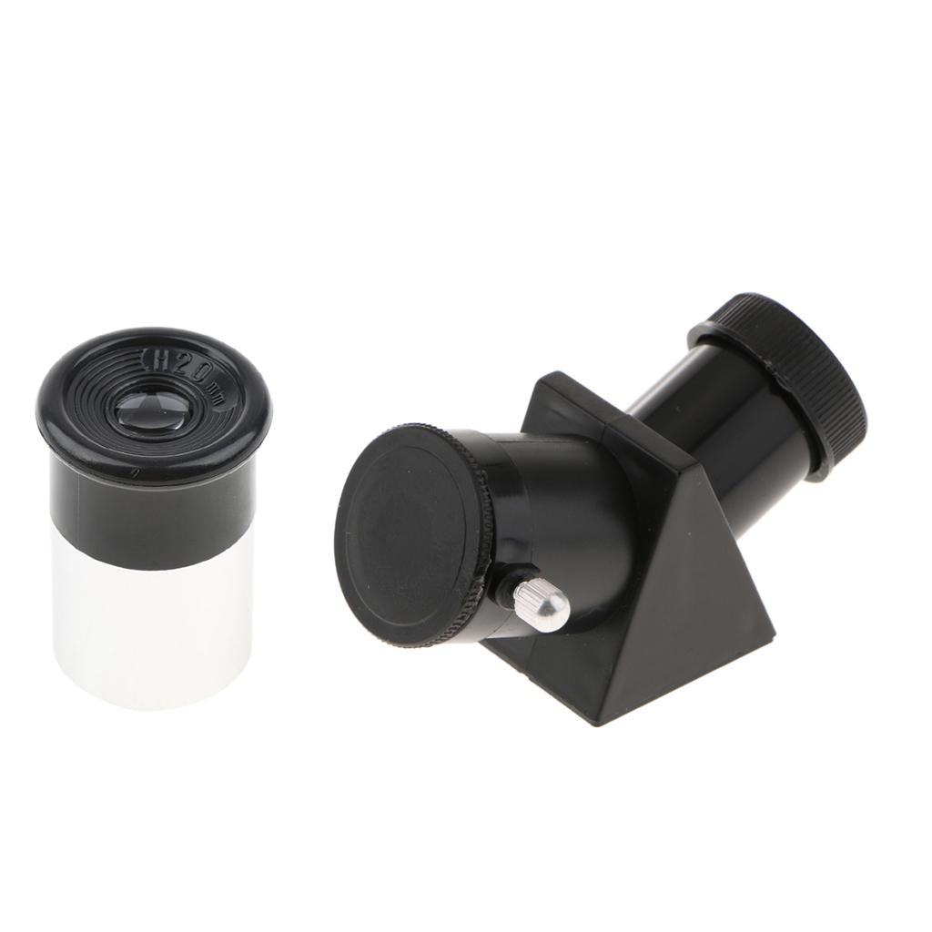 0.965 Telescope Erecting Prism Diagonal Adapter 45 Degree + H20mm Eyepiece"