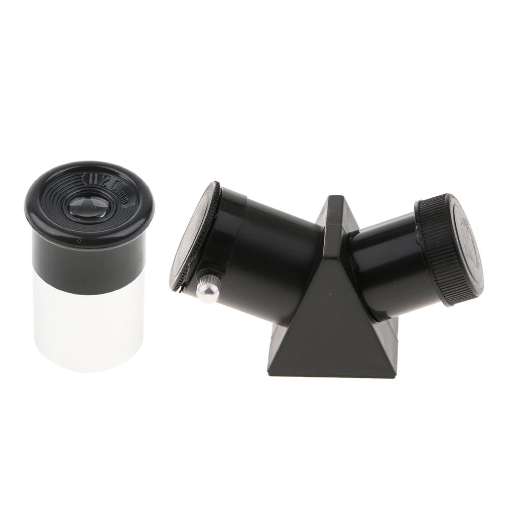 0.965 Telescope Erecting Prism Diagonal Adapter 45 Degree + H20mm Eyepiece"