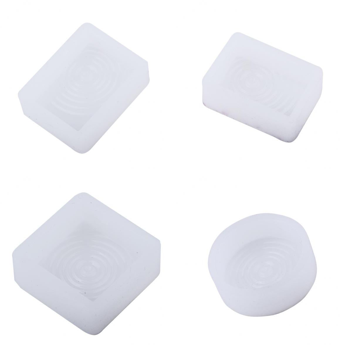 4 Designs Geometric Silicone Pendant Mold DIY Jewelry Resin Craft Mould Tool