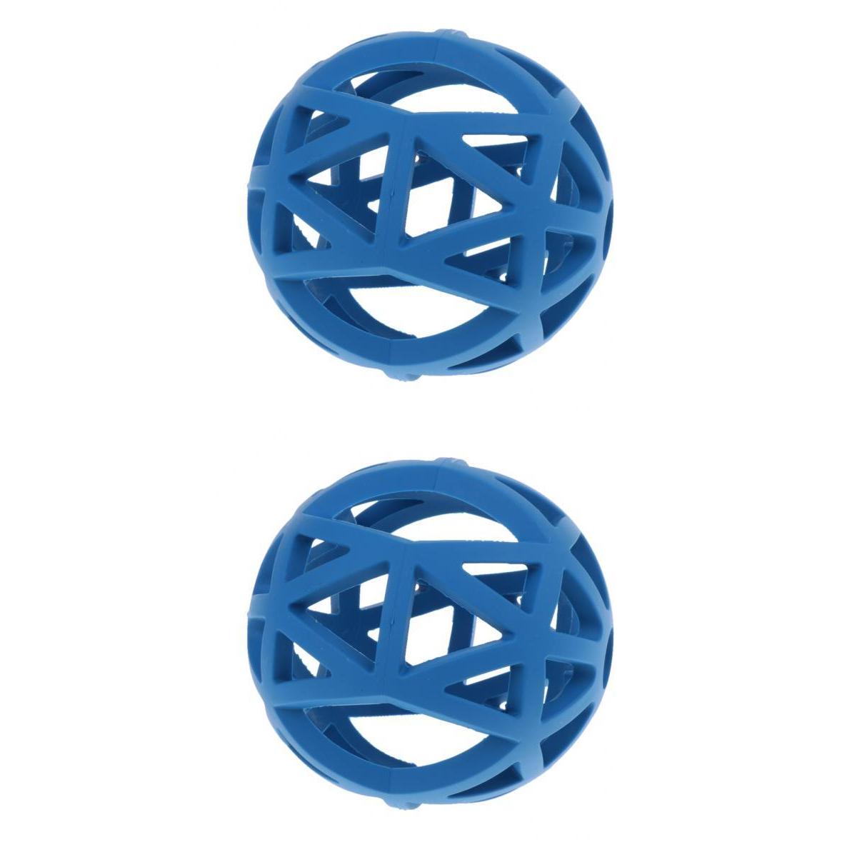 2Pcs Pet Dog Cat Chewing Toy Interactive Training Ball Exercise Toy Blue