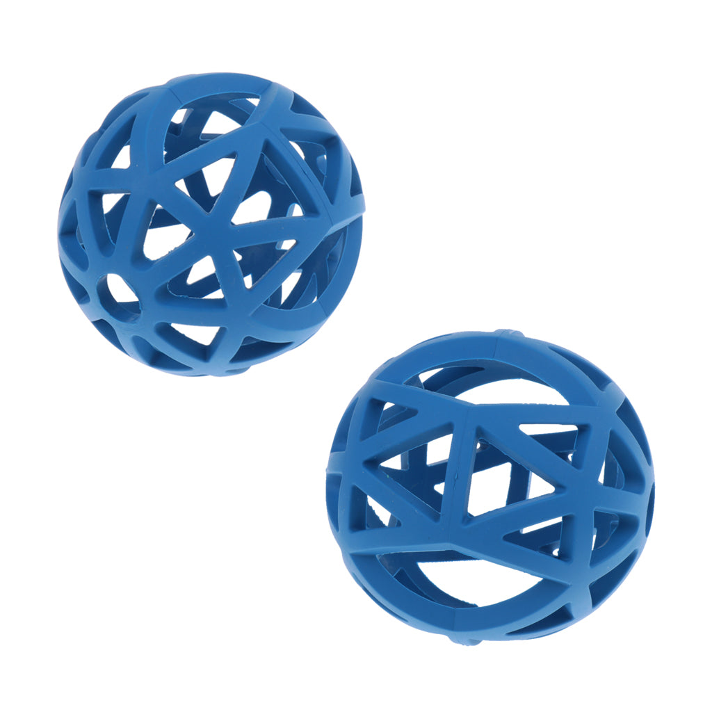 2Pcs Pet Dog Cat Chewing Toy Interactive Training Ball Exercise Toy Blue