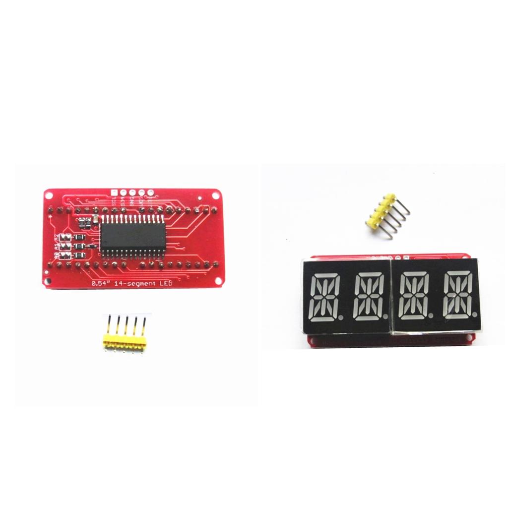 2 PCS 0.54inch Viridis 4Bits Digital Tube LED Display Module I2C For