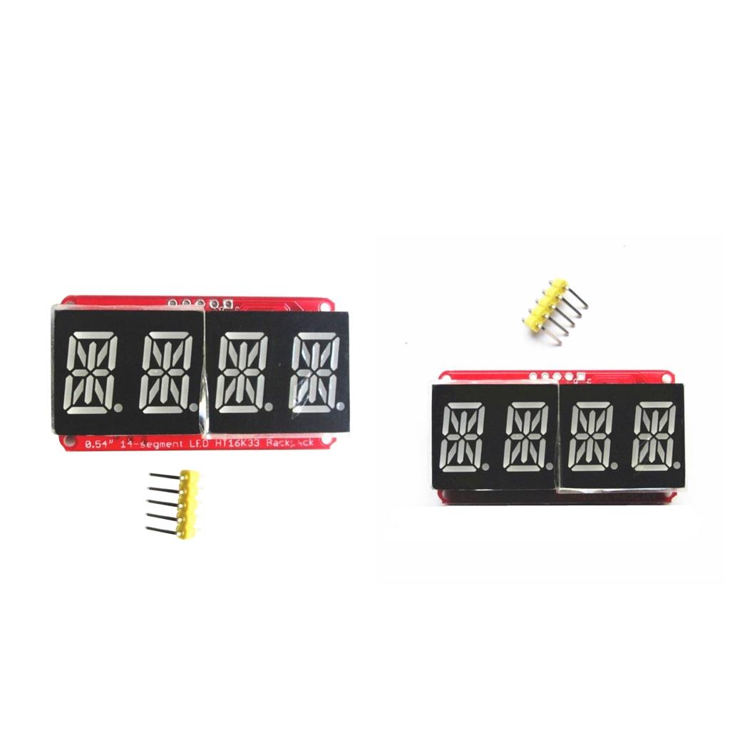 2 PCS 0.54inch Viridis 4Bits Digital Tube LED Display Module I2C For